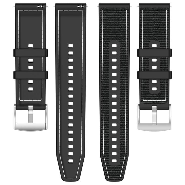 xDfind Hybrid Nylon Braid Silicone Watch Band, For Huawei Watch Fit4 / Fit3 / Fit4 Pro 20mm, For Huawei Watch D2 22mm