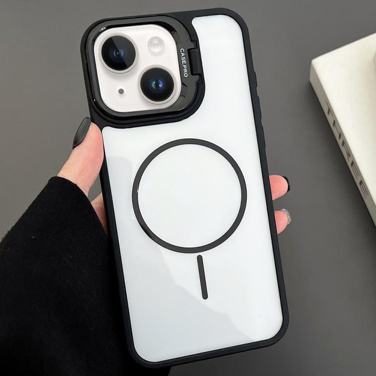 PC Lens Holder MagSafe Magnetic Phone Case, For iPhone 14 Plus, For iPhone 14, For iPhone 14 Pro, For iPhone 14 Pro Max