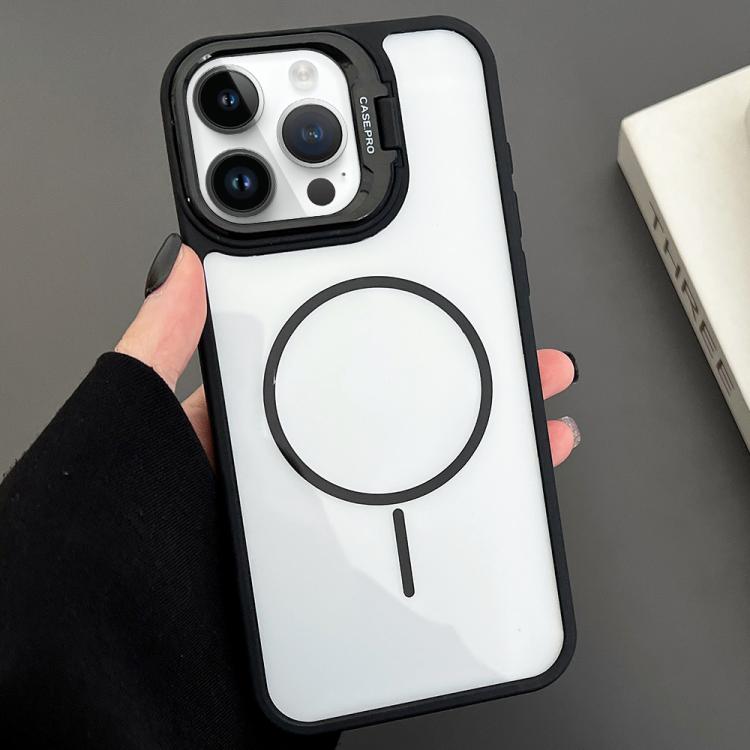 PC Lens Holder MagSafe Magnetic Phone Case, For iPhone 14 Plus, For iPhone 14, For iPhone 14 Pro, For iPhone 14 Pro Max