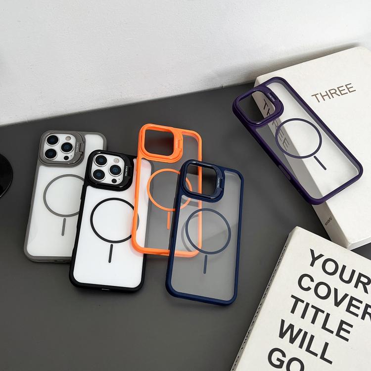 PC Lens Holder MagSafe Magnetic Phone Case, For iPhone 15 Pro Max, For iPhone 15 Pro, For iPhone 15 Plus, For iPhone 15
