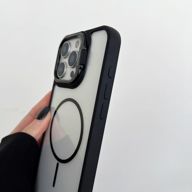 PC Lens Holder MagSafe Magnetic Phone Case, For iPhone 15 Pro Max, For iPhone 15 Pro, For iPhone 15 Plus, For iPhone 15