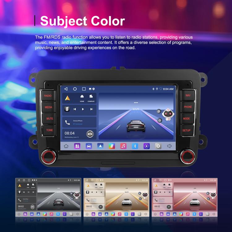 For Volkswagen Android 15 9 inch Screen Car Player Car Central Control Navigation, Standard, Standard+AHD+Microphone