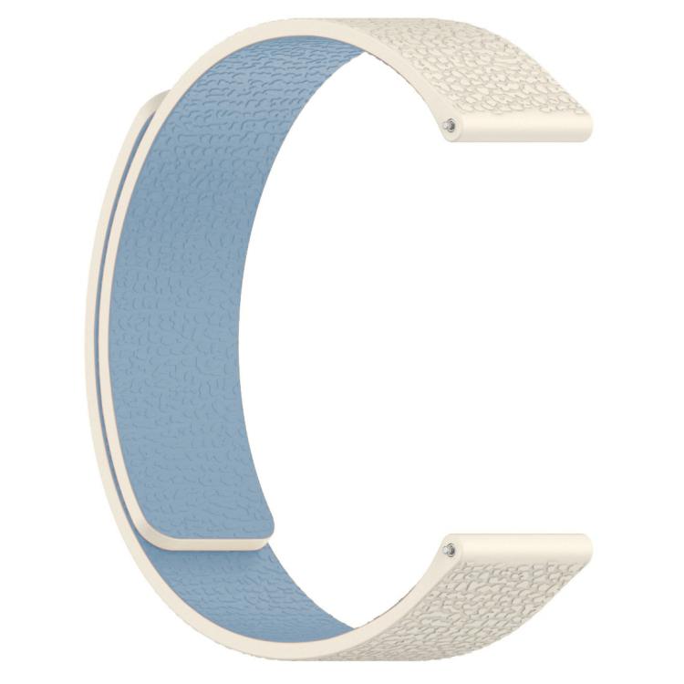 xDfind Flat Head Litchi Texture Magnetic Silicone Watch Band, 20mm, 22mm