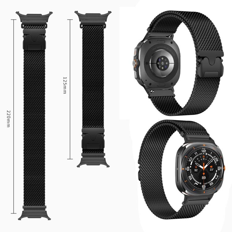 xDfind Milanese Parachute Buckle Stainless Steel Watch Band, For Samsung Galaxy Watch Ultra / Ultra 2025, For Samsung Galaxy Watch8 / Wacth8 Classic 22mm