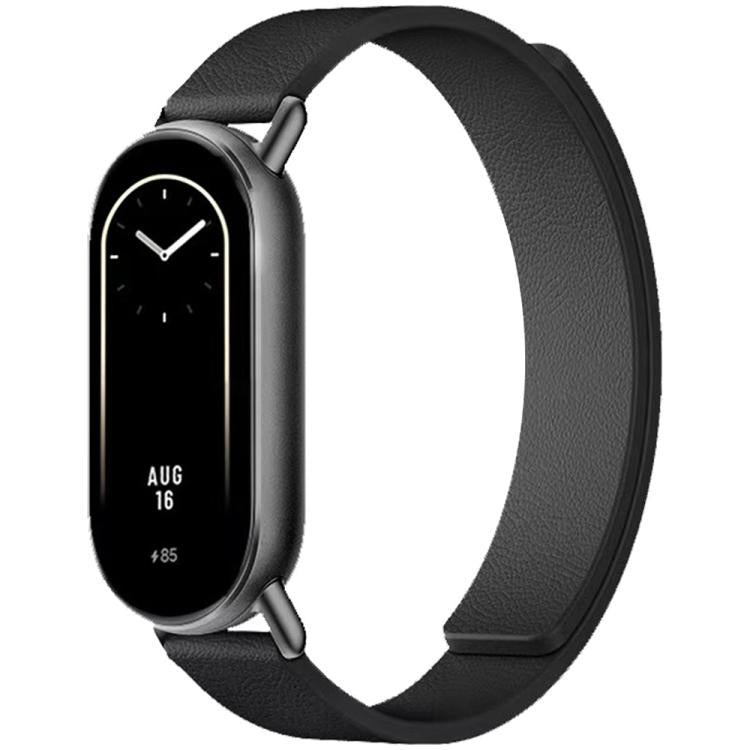 xDfind Litchi Texture Magnetic Silicone Watch Band, For Redmi Watch 6 / 5 / Xiaomi Band 9 Pro, For Xiaomi Smart Bnad 10 / 9 / 8