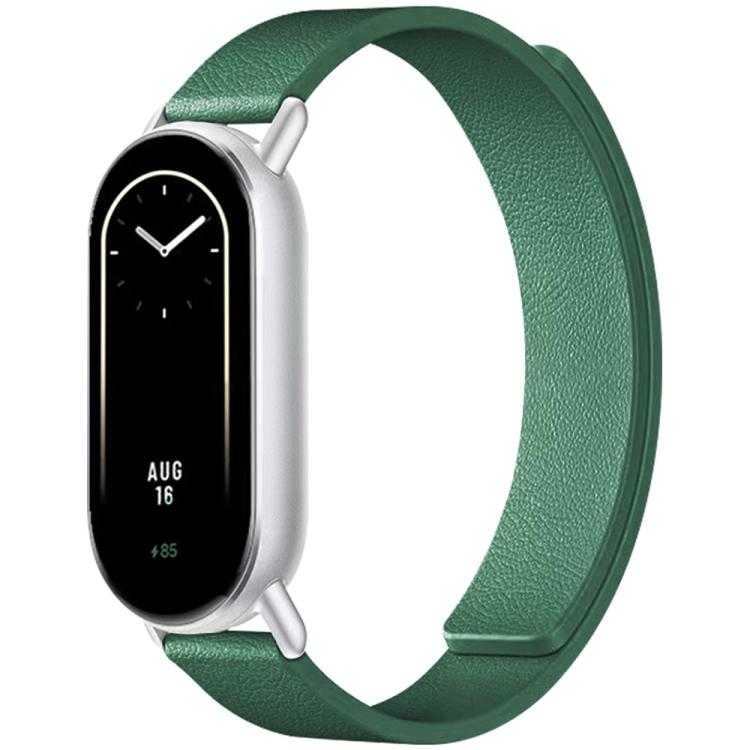 xDfind Litchi Texture Magnetic Silicone Watch Band, For Redmi Watch 6 / 5 / Xiaomi Band 9 Pro, For Xiaomi Smart Bnad 10 / 9 / 8