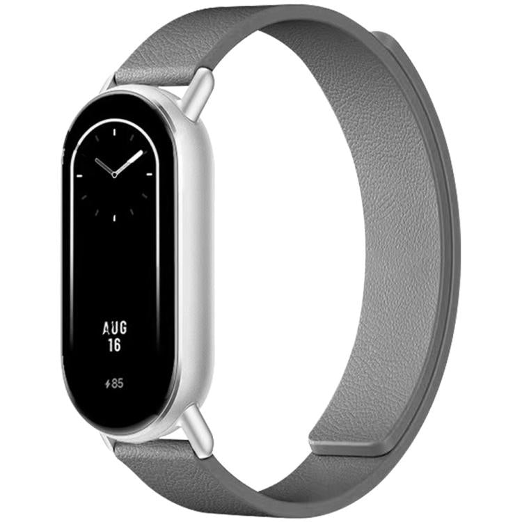 xDfind Litchi Texture Magnetic Silicone Watch Band, For Redmi Watch 6 / 5 / Xiaomi Band 9 Pro, For Xiaomi Smart Bnad 10 / 9 / 8