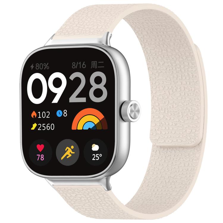 xDfind Litchi Texture Magnetic Silicone Watch Band, For Redmi Watch 6 / 5 / Xiaomi Band 9 Pro, For Xiaomi Smart Bnad 10 / 9 / 8