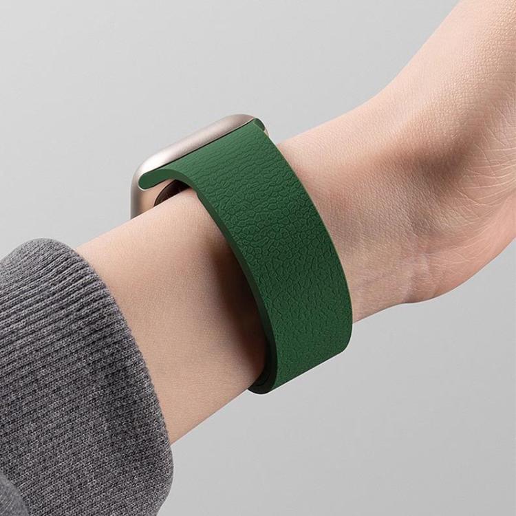 xDfind Litchi Texture Magnetic Silicone Watch Band, For Redmi Watch 6 / 5 / Xiaomi Band 9 Pro, For Xiaomi Smart Bnad 10 / 9 / 8
