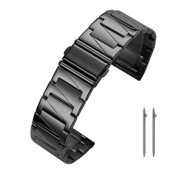xDfind Stepped Stainless Steel Watch Band, 22mm