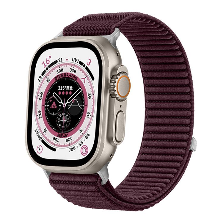 xDfind Woven Nylon Hook & Loop Watch Band – Apple Watch 42–49mm