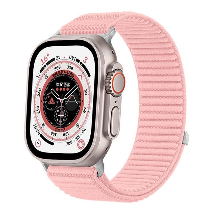 xDfind Woven Nylon Hook & Loop Watch Band – Apple Watch 42–49mm