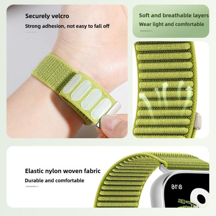 xDfind Woven Nylon Hook & Loop Watch Band – Apple Watch 42–49mm