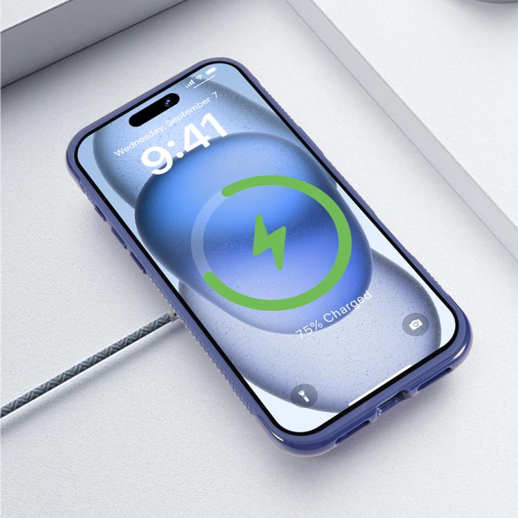 Solid Color Edge Transparency MagSafe Magnetic Phone Case, For iPhone 12 / 12 Pro