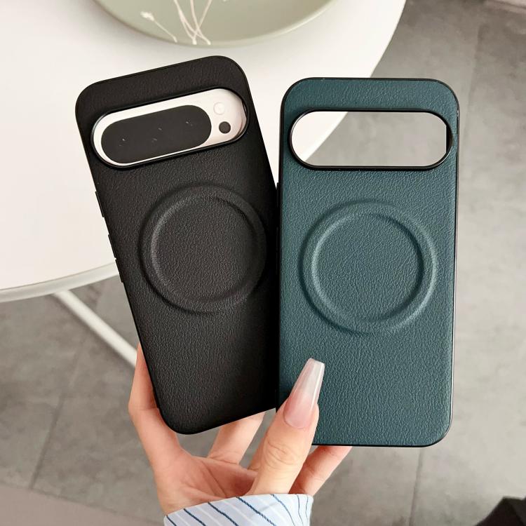 Magsafe Magnetic Plain Leather Phone Case, For Google Pixel 10 / 10 Pro