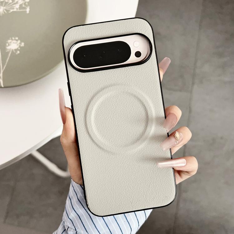 Magsafe Magnetic Plain Leather Phone Case, For Google Pixel 10 / 10 Pro