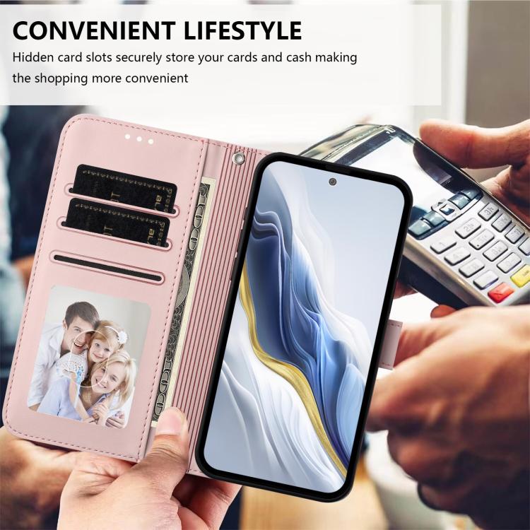 Embossed Heart Cat Leather Phone Case with Hand Strap, For Ulefone Note 14