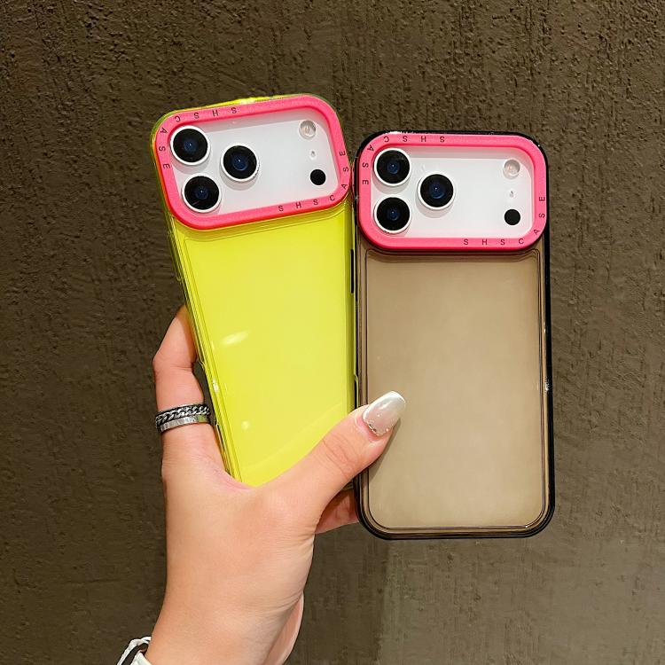 Color Contrast Lens Frame Transparent TPU Phone Case, For iPhone 17 Pro Max, For iPhone 17 Pro