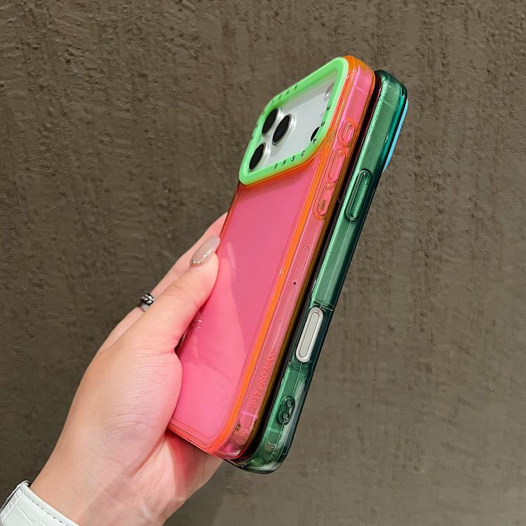 Color Contrast Lens Frame Transparent TPU Phone Case, For iPhone 17 Pro Max, For iPhone 17 Pro
