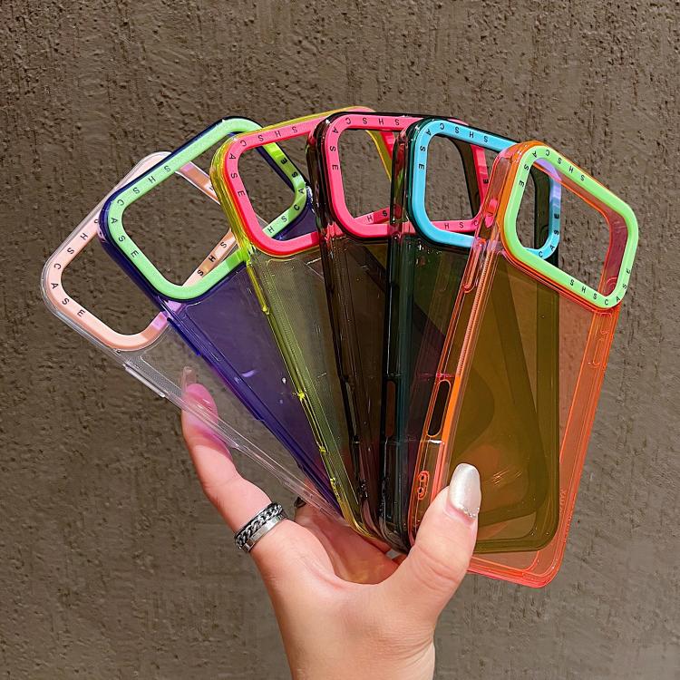Color Contrast Lens Frame Transparent TPU Phone Case, For iPhone 17 Pro Max, For iPhone 17 Pro