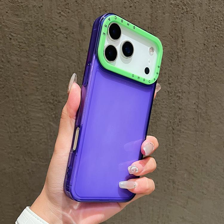 Color Contrast Lens Frame Transparent TPU Phone Case, For iPhone 17 Pro Max, For iPhone 17 Pro