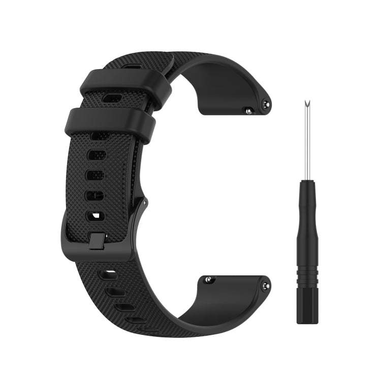 Quick Release Small Grid Texture Strap with Utility Knife, Size: Free Size 22mm, For Garmin Forerunner 745