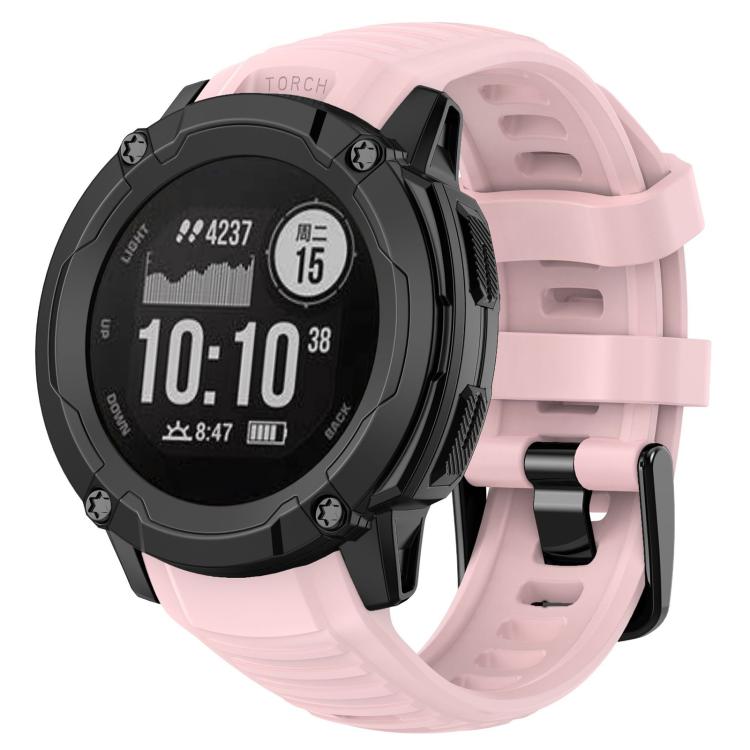 xDfind Quick Release Plastic Connector Solid Color Silicone Watch Band, For Garmin Instinct 2X