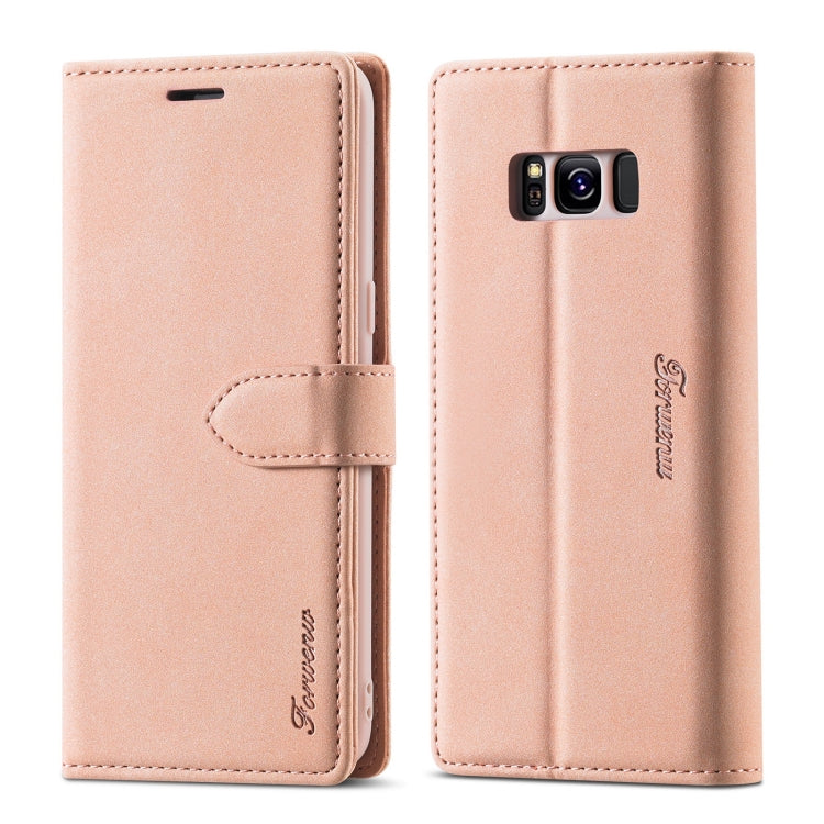 Forwenw F1 Series Matte Strong Magnetism Horizontal Flip Leather Case with Holder & Card Slots & Wallet & Photo Frame, For Samsung Galaxy S8, For Samsung Galaxy S8+, For Samsung Galaxy S9, For Samsung Galaxy S9+, For Samsung Galaxy S10...
