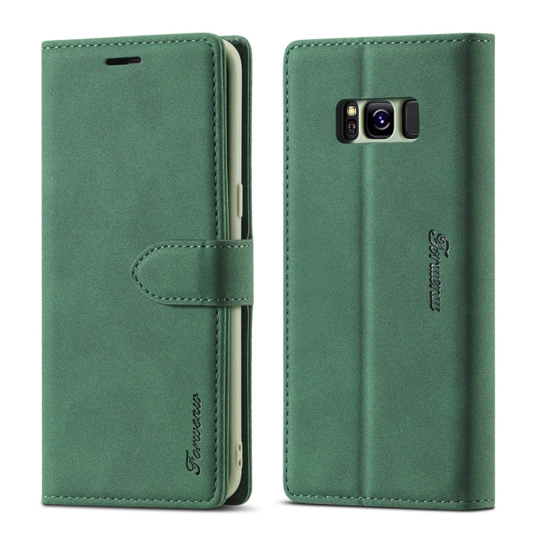 Forwenw F1 Series Matte Strong Magnetism Horizontal Flip Leather Case with Holder & Card Slots & Wallet & Photo Frame, For Samsung Galaxy S8, For Samsung Galaxy S8+, For Samsung Galaxy S9, For Samsung Galaxy S9+, For Samsung Galaxy S10...