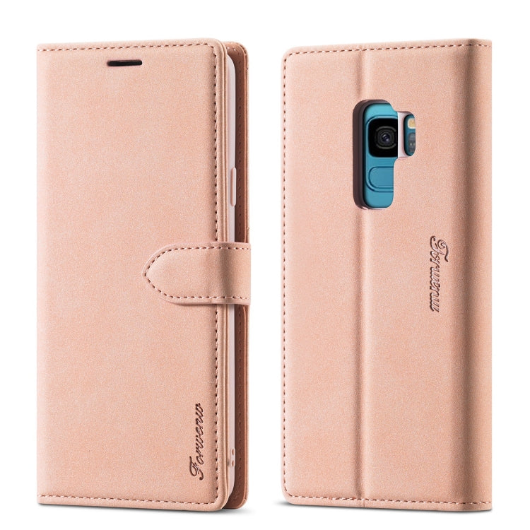 Forwenw F1 Series Matte Strong Magnetism Horizontal Flip Leather Case with Holder & Card Slots & Wallet & Photo Frame, For Samsung Galaxy S8, For Samsung Galaxy S8+, For Samsung Galaxy S9, For Samsung Galaxy S9+, For Samsung Galaxy S10...