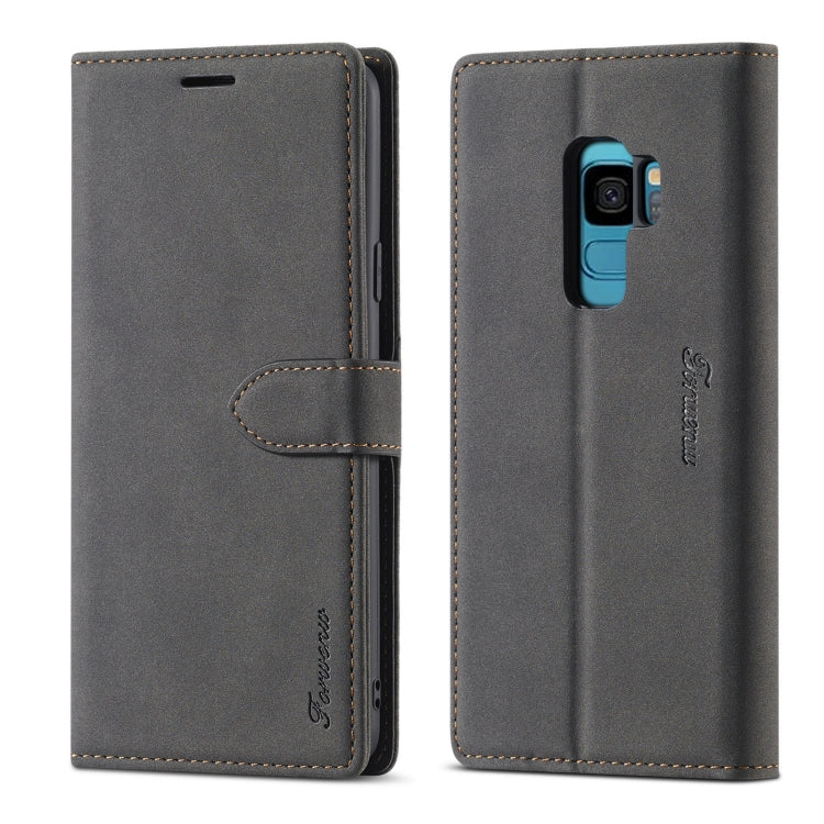 Forwenw F1 Series Matte Strong Magnetism Horizontal Flip Leather Case with Holder & Card Slots & Wallet & Photo Frame, For Samsung Galaxy S8, For Samsung Galaxy S8+, For Samsung Galaxy S9, For Samsung Galaxy S9+, For Samsung Galaxy S10...