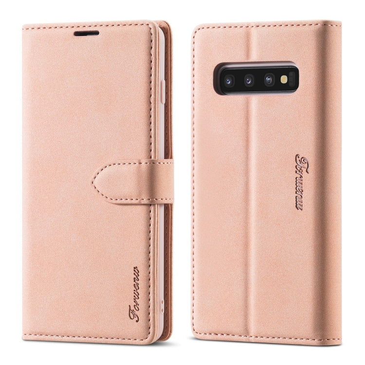 Forwenw F1 Series Matte Strong Magnetism Horizontal Flip Leather Case with Holder & Card Slots & Wallet & Photo Frame, For Samsung Galaxy S8, For Samsung Galaxy S8+, For Samsung Galaxy S9, For Samsung Galaxy S9+, For Samsung Galaxy S10...
