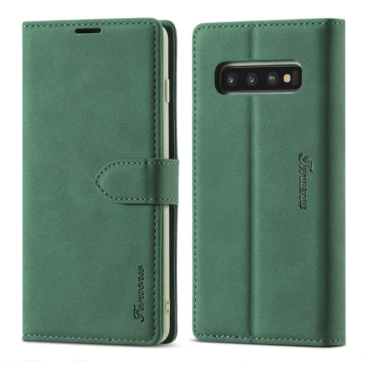 Forwenw F1 Series Matte Strong Magnetism Horizontal Flip Leather Case with Holder & Card Slots & Wallet & Photo Frame, For Samsung Galaxy S8, For Samsung Galaxy S8+, For Samsung Galaxy S9, For Samsung Galaxy S9+, For Samsung Galaxy S10...