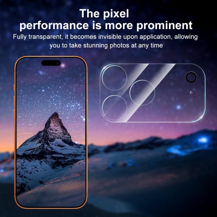 XDcase Transparent Integrated Tempered Glass Camera Film, For iPhone 17 Pro Max, For iPhone 17 Pro, For iPhone 17, For iPhone Air, For iPhone 16 Pro / 16 Pro Max, For iPhone 16 / 16 Plus, For iPhone 15 Pro / 15 Pro Max, For iPhone 15 / 15 Plus...