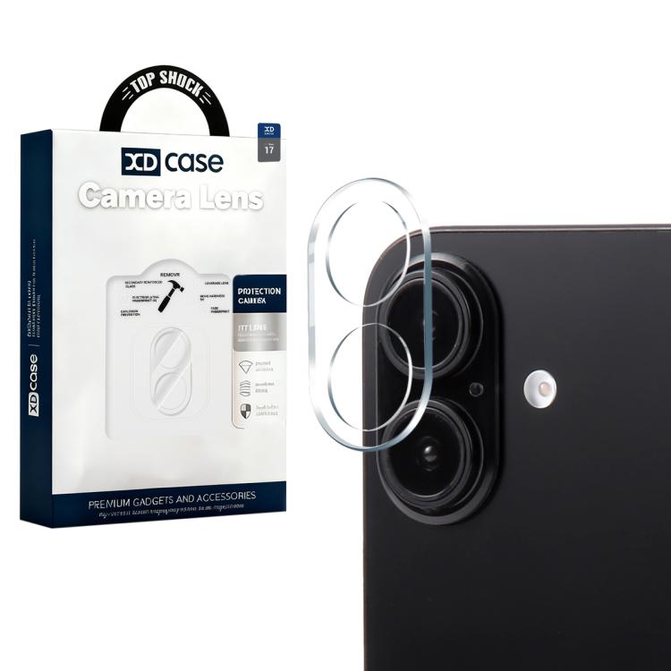 XDcase Transparent Integrated Tempered Glass Camera Film, For iPhone 17 Pro Max, For iPhone 17 Pro, For iPhone 17, For iPhone Air, For iPhone 16 Pro / 16 Pro Max, For iPhone 16 / 16 Plus, For iPhone 15 Pro / 15 Pro Max, For iPhone 15 / 15 Plus...
