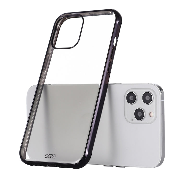 GEBEI Plating TPU Shockproof Protective Case, For iPhone 12 / 12 Pro, For iPhone 12 Pro Max