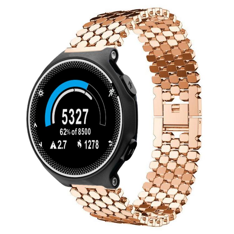 xDfind Fish Scale Texture Metal Watch Band, For Garmin Forerunner 235/220/620/630