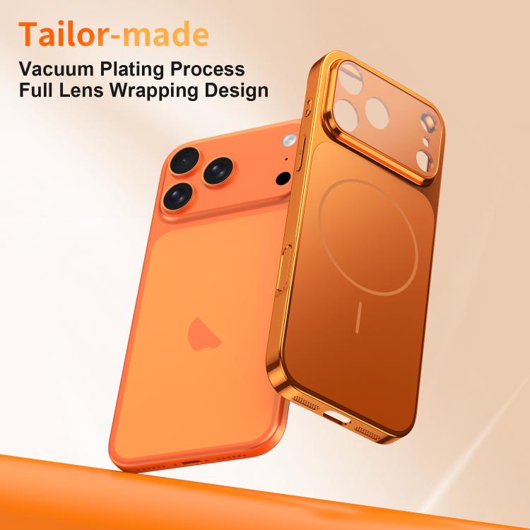 Corning Glass Plating Large Window MagSafe Phone Case, For iPhone 12, For iPhone 12 Pro Max, For iPhone 12 Pro, For iPhone 11 Pro Max