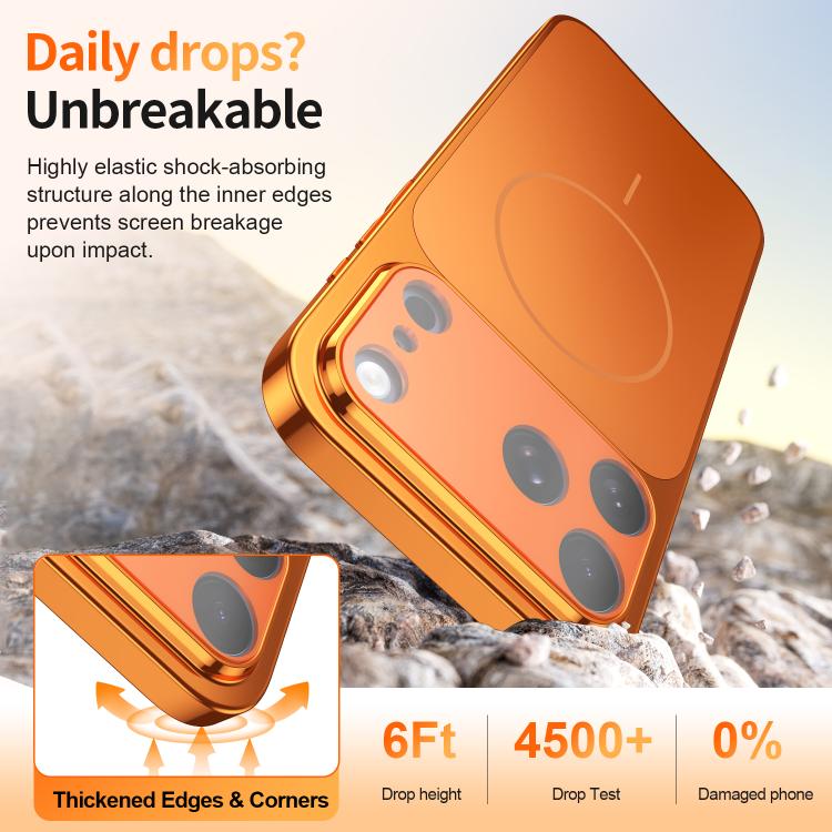Corning Glass Plating Large Window MagSafe Phone Case, For iPhone 12, For iPhone 12 Pro Max, For iPhone 12 Pro, For iPhone 11 Pro Max