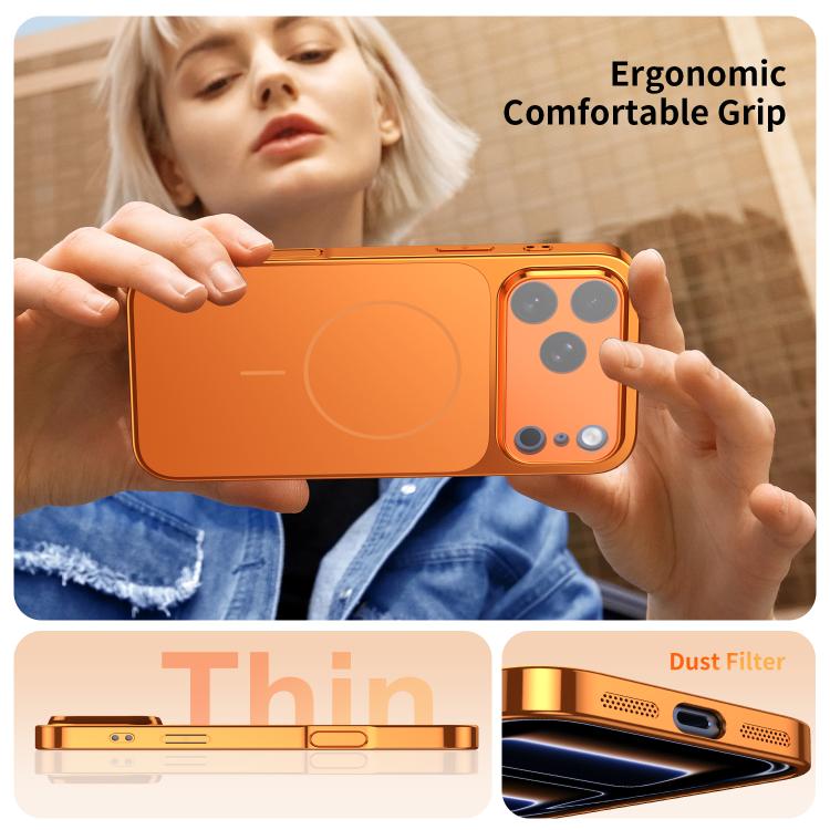 Corning Glass Plating Large Window MagSafe Phone Case, For iPhone 12, For iPhone 12 Pro Max, For iPhone 12 Pro, For iPhone 11 Pro Max