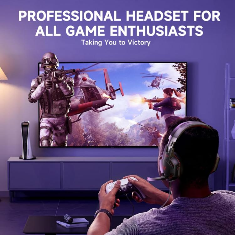 KOTION EACH G2000 Wired Game Headphones with LED Light