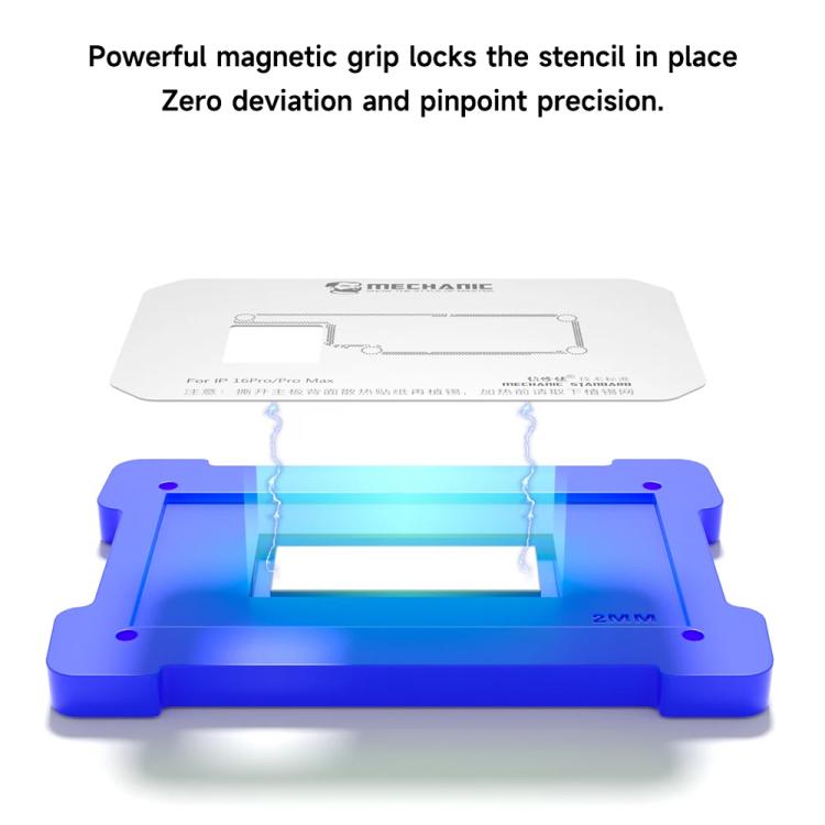Mechanic iTin-12 BGA Reballing Stencil Magnetic Tin Plating Platform, Mechanic iTin-12