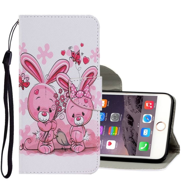 Coloured Drawing Pattern Horizontal Flip PU Leather Case with Holder & Card Slots & Wallet & Lanyard, For iPhone 6 & 6s