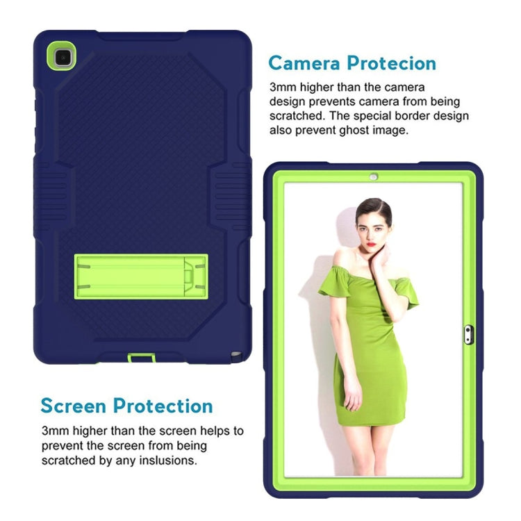 Contrast Color Robot Shockproof Silicon + PC Protective Case with Holder & Pen Slot, For Samsung Galaxy Tab A7 10.4 (2020) T500 / T505