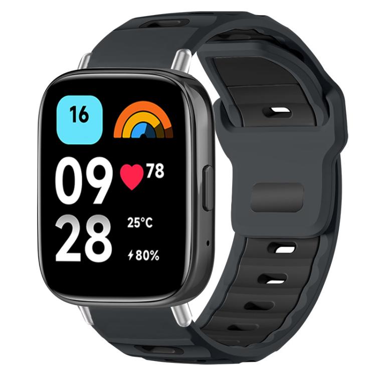xDfind Flat-head Dual-color Silicone Watch Band, For Redmi Watch 3 Active / Watch 3 Lite