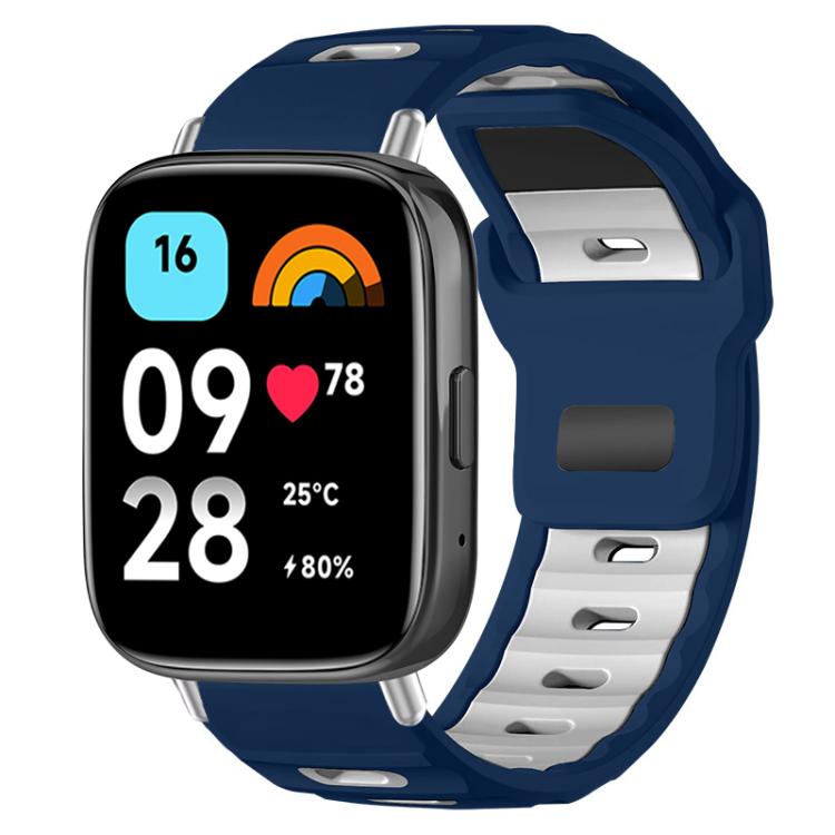 xDfind Flat-head Dual-color Silicone Watch Band, For Redmi Watch 3 Active / Watch 3 Lite