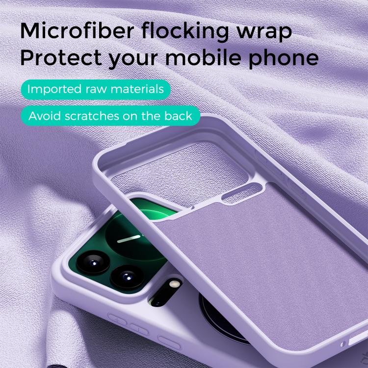 ABEEL Skin-friendly Feel Magnetic Liquid Silicone Phone Case with Holder, For Xiaomi 17 Pro, For Xiaomi 17