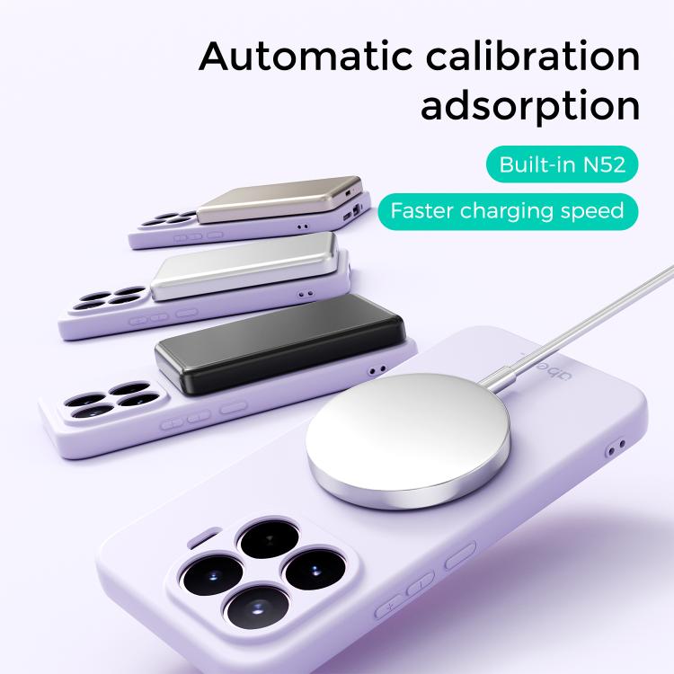 ABEEL Skin-friendly Feel Magnetic Liquid Silicone Phone Case with Holder, For Xiaomi 17 Ultra, For Xiaomi 17 Pro Max, For Xiaomi 17 Pro, For Xiaomi 17