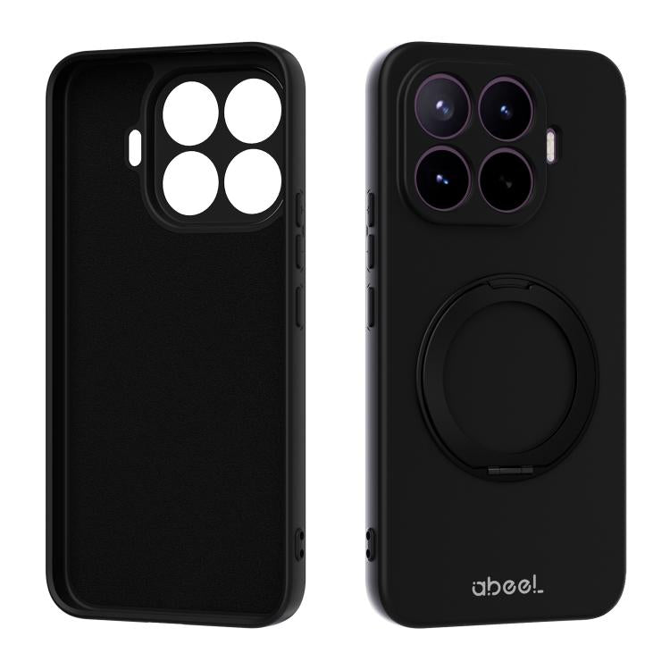 ABEEL Skin-friendly Feel Magnetic Liquid Silicone Phone Case with Holder, For Xiaomi 17 Ultra, For Xiaomi 17 Pro Max, For Xiaomi 17 Pro, For Xiaomi 17