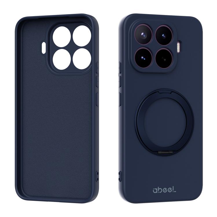 ABEEL Skin-friendly Feel Magnetic Liquid Silicone Phone Case with Holder, For Xiaomi 17 Ultra, For Xiaomi 17 Pro Max, For Xiaomi 17 Pro, For Xiaomi 17